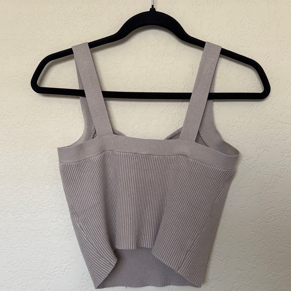 Abercrombie & Fitch Gray Ribbed Tank Top - Picture 3 of 5